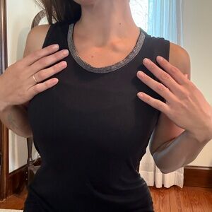 Black Sleeveless Top